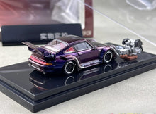 Load image into Gallery viewer, MH 1:64 Purple RWB 993 Widebody Engine Sports Model Diecast Metal Car New Collection