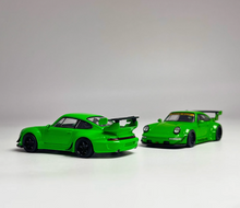 Load image into Gallery viewer, 1:64 Green RWB 993 964 Racing Sports Classic Model Diecast Metal Car New