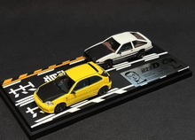Load image into Gallery viewer, 1:64 JDM Comic Initial D Civic EK9 Type R AE86 Model Diecast Metal Car New