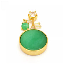 Load image into Gallery viewer, Nature Jade Green Pipa Pendant Necklace Gift Jewelry charm Blessing Lucky New