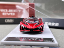 Load image into Gallery viewer, DMH 1:64 Red Project Evo Racing Sports Model Diecast Metal Car New Collection
