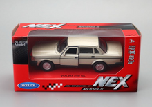 Load image into Gallery viewer, WELLY 1:36 Gold Volvo 240GL Classic Sedan Model Diecast Toy Metal Car BN