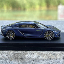 Load image into Gallery viewer, TPC 1:64 Blue Gemera Super Racing Sports Model Diecast Metal Car