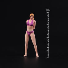 Load image into Gallery viewer, 1:64 Painted Unpainted Figure Model Miniature Resin Diorama Beauty Bikini Girl New