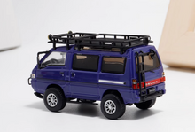 Load image into Gallery viewer, Autobots 1:64 Purple Blue 4WD Delica L300 Camper Van Model Diecast Metal Car