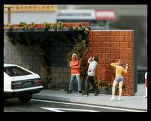 Load image into Gallery viewer, 1:64 Painted Figure Model Miniature Resin Diorama Toy Sand Orange Hoodie Man