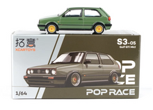 Load image into Gallery viewer, Poprace 1:64 Green Golf GTI MK2 Racing Sports Model Toy Diecast Metal Car New Collection