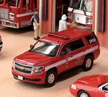 Load image into Gallery viewer, 1:64 596 Red Tahoe LAFD LA Fire SUV Police Sports Model Diecast Metal Car New Collection