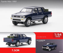 Load image into Gallery viewer, JKM 1:64 Blue 1993 Hilux Pickup Truck Model Metal Diecast Car New