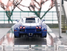 Load image into Gallery viewer, Mortal 1:64 Blue White Veyron SS Racing Sports Model Diecast Metal Car New Collection