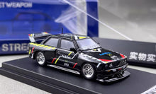 Load image into Gallery viewer, SW 1:64 Black M3 E30 LTO Coupe Widebody Sports Model Diecast Metal Car New Collection