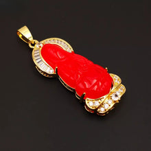 Load image into Gallery viewer, Nature Jade Guanyin Pendant Necklace Gift Jewelry charm Blessing Fortune New aa