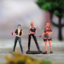 Load image into Gallery viewer, 1:64 Painted Figure Model Miniature Resin Diorama Sand Toy Hot Cool Girl Beauty New