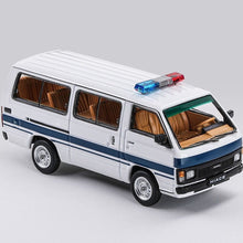 Load image into Gallery viewer, Masdi 1:64 White Police Hiace H50 Mini Van Sports Model Diecast Metal Car New Collection