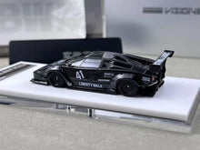 Load image into Gallery viewer, Vision 1:64 Black Countach LP5000 LB #41 Racing Model Diecast Metal Car New Collection