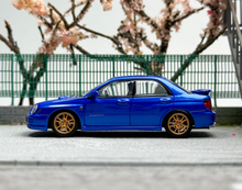 Load image into Gallery viewer, 1:64 Furuya Blue Impreza WRX STI VII 7 Sedan Sport Model Diecast Metal Car New Collection