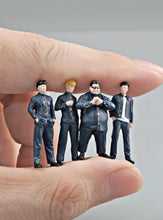 Load image into Gallery viewer, 1:64 Painted Figure Mini Model Miniature Resin Diorama Sand Uniform Boy Black New Collection