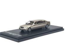 Load image into Gallery viewer, AR 1:64 Gold S-Class W220 Pullman Luxury limousine Model Diecast Metal Car New Collection