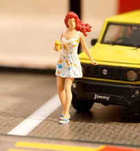 Load image into Gallery viewer, 1:64 Painted Figure Mini Model Miniature Diorama Sand Street Boy Man Girl Lady Collection