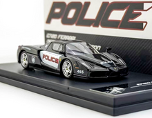 Load image into Gallery viewer, King 1:64 Black NFS Police Enzo Racing Sports Model Diecast Metal Car New Collection