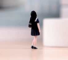 Load image into Gallery viewer, 1:64 Painted Figure Model Miniature Resin Diorama Black Hair Pretty Girl Lady C