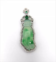 Load image into Gallery viewer, Nature Jade Budha Hand Pendant Necklace Gift Jewelry charm Blessing Lucky New d