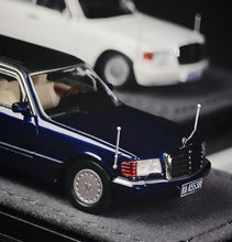 Load image into Gallery viewer, MZS 1:64 HEC Blue W126 1000Sel Luxury Limousine Model Diecast Metal Car New Collection