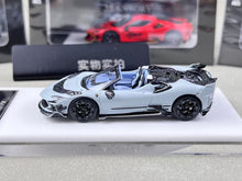 Load image into Gallery viewer, HKM 1:64 Gray Mansory F9xx Convertible Sports Model Diecast Metal Car New Collection