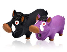 Load image into Gallery viewer, Dog Squeaky Toys Chew Puppy Rubber Pig Pet Breeds Play Fetch Reduce Anxiety Safe