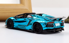 Load image into Gallery viewer, RM 1:64 Plating Blue LP700-4 LBWK Sports Open Model Diecast Metal Car New Collection