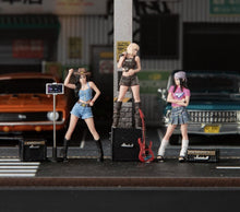 Load image into Gallery viewer, 1:64 Painted Figure Model Miniature Resin Diorama Scene Super Star Singers Girl