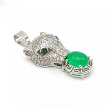 Load image into Gallery viewer, Nature Jade Leopard Pendant Necklace Gift For Woman Jewelry charm Blessing b
