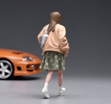 Load image into Gallery viewer, 1:24 Painted Figure Model Miniature Resin Diorama Walking French Sytle Girl Lady