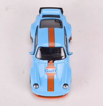 Load image into Gallery viewer, RM 1:64 Blue Gulf Singer Turbo Study 930 Classic Model Diecast Metal Car New
