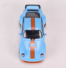 Load image into Gallery viewer, RM 1:64 Blue Gulf Singer Turbo Study 930 Classic Model Diecast Metal Car New