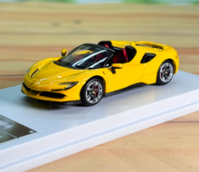 Load image into Gallery viewer, SOLO 1:64 Yellow SF90 Convertible Racing Sport Model Diecast Metal Car New