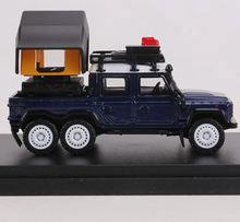 Load image into Gallery viewer, Shadow 1:64 Blue Defender 6x6 Pickup Truck Camper Model Diecast Metal Car New Collection