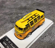 Load image into Gallery viewer, TPC 1:64 Yellow VW T1 Kombi Van Moon Eyes Camper Model Diecast Metal Car New