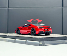 Load image into Gallery viewer, HH 1:64 Red Black Stripe 458 Speciale Sports Model Diecast Resin Car New Collection