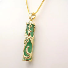Load image into Gallery viewer, Nature Jade Phoenix Pendant Necklace Gift Jewelry charm Blessing Lucky Fortune m