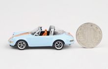 Load image into Gallery viewer, Poprace 1:64 Singer 964 Targa Gulf Racing Sports Model Diecast Metal Car New Collect