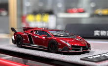 Load image into Gallery viewer, DMH 1:64 Red Veneno Super Racing Sports Model Diecast Resin Car New Collection
