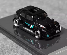 Load image into Gallery viewer, INSPIRE 1:64 Black VW RWB Beetle Sports Model Diecast Metal Car New Collection