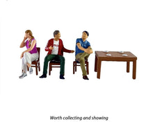 Load image into Gallery viewer, 1:64 Painted Figure Model Miniature Resin Diorama Sand Chat Group Furniture Set New