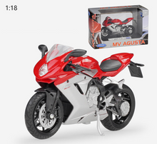 Load image into Gallery viewer, WELLY 1:18 MV F3 800 Racing Sports Model Diecast Metal Motorcycle