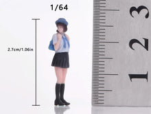 Load image into Gallery viewer, 1:64 Painted Figure Model Miniature Resin Diorama Toy Sand Uniform Pretty Girl