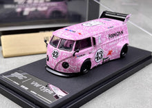Load image into Gallery viewer, TPC 1:64 Pink VW T1 Van Bus #43 Hoonigan Sports Model Diecast Metal Car New