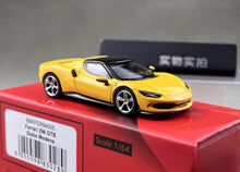 Load image into Gallery viewer, BBR 1:64 Yellow 296 GTB Hard Top Racing Sports Model Diecast Metal Car New Collection