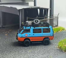 Load image into Gallery viewer, Autobots 1:64 Blue Gulf Delica Camper Off Road Van Model Diecast Metal Car New
