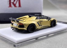 Load image into Gallery viewer, RM 1:64 Gold Aventador LP700-4 LBWK Sports Model Diecast Metal Car New Collection